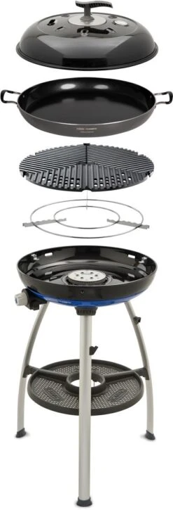 CADAC Carri Chef 50 BBQ/Dome/Paella Pan Gasgrill, 50mbar - Camping Wagner Edition