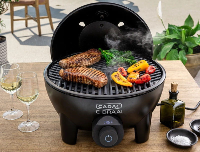 CADAC Elektrogrill Tischgrill E-Braai 40 BBQ / Dome Black 10 CADAC Elektrogrill Tischgrill E-Braai 40 BBQ / Dome Black – Bild 10